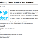 using twitter for your business