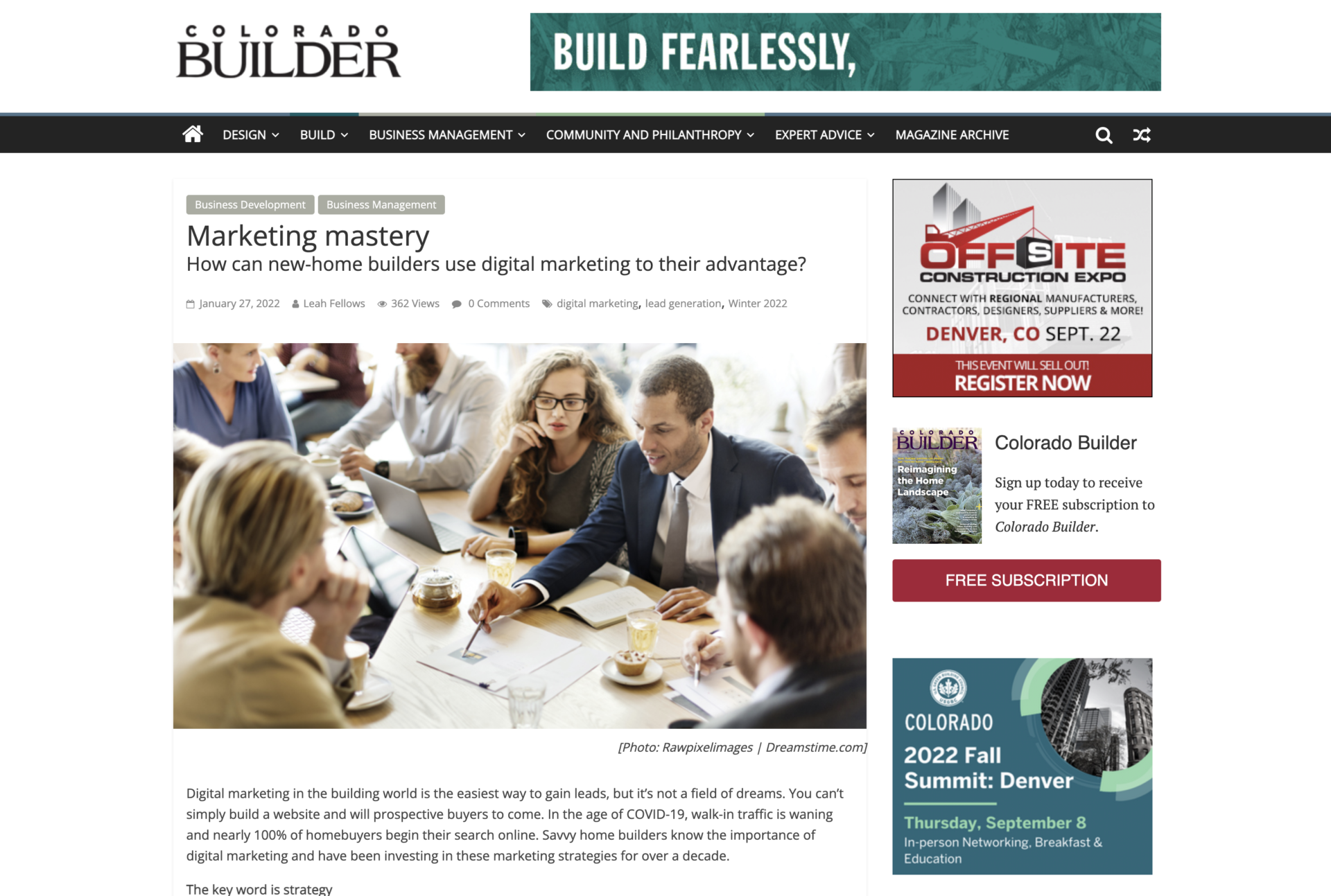 Colorado Builder Marketing mastery How can newhome builders use